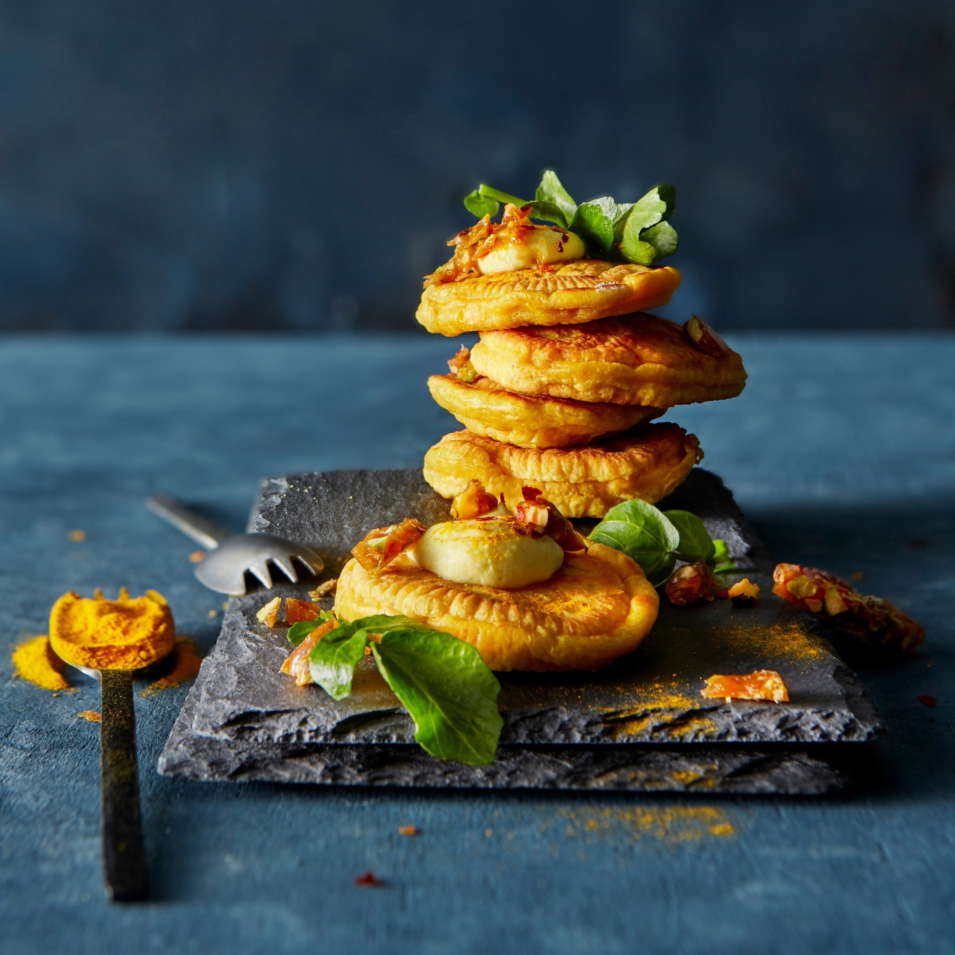 Karnabahar kreması ve fıstık karamelli zerdeçal - Yemeke